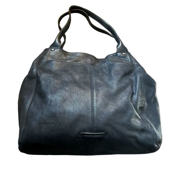 LUCKY BRAND Black Leather Purse Hobo Handbag - Picture 2 of 7